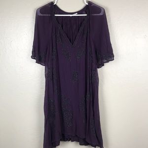 Free People beaded mini dress